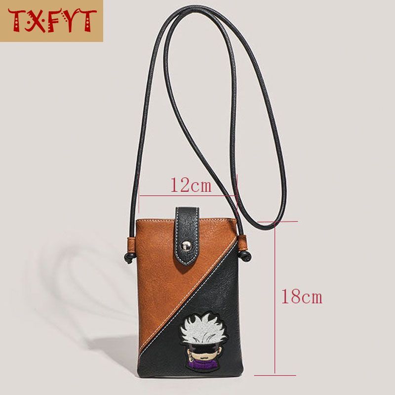 Travel Accessories Unisex - จูจุสึไคเซ็น โกโจ ซาโตรุ PU กระเป๋าใส่โทรศัพท์มือถือขนาดเล็กกระเป๋าเดินทางกระเป๋าสะพายข้างลำลองกระเป๋าของขวัญวันเกิด