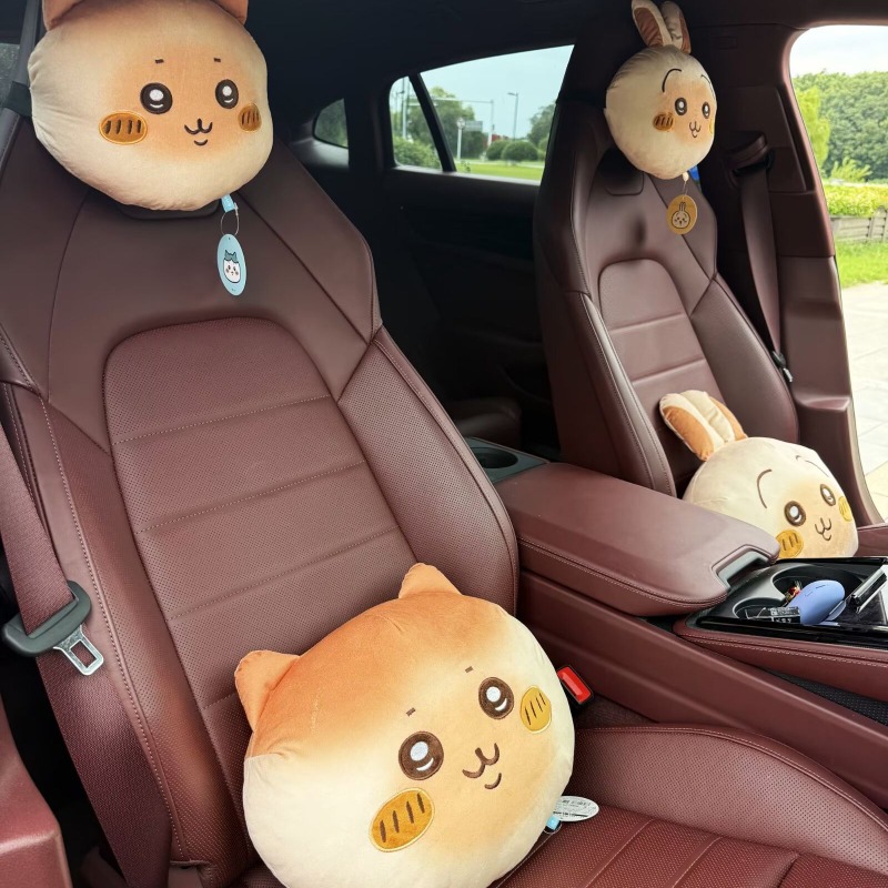 Travel Accessories Comfort - อะนิเมะ ชิอิคาวะหมอนรองคอเบาะนั่งในรถยนต์เบาะรองหลังนุ่มสบายตามหลักสรีรศาสตร์สำหรับรถยนต์ภายในรถยนต์การเดินทางขับรถ