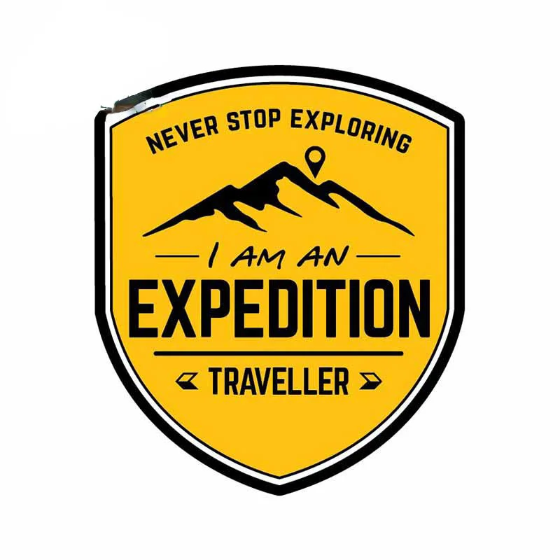 Travel Accessories In Car - สติกเกอร์ติดรถยนต์ลาย Expedition Travel ขนาด 13 ซม.