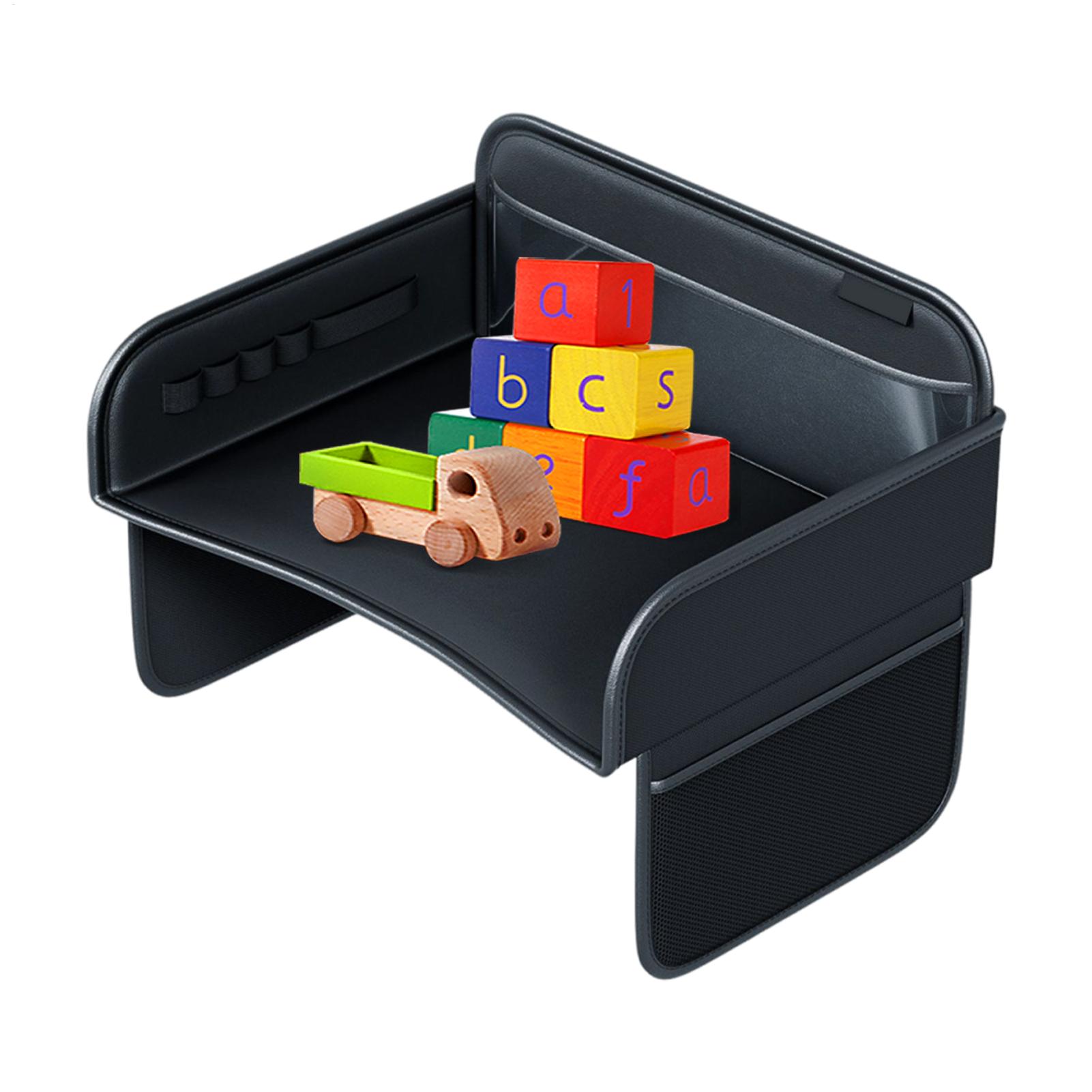 Travel Accessories In Car - โต๊ะวางของในรถยนต์สำหรับเด็ก โต๊ะวาดเขียน ถาดวางของอเนกประสงค์สำหรับเบาะหลังรถยนต์ ที่เก็บของเล่นสำหรับเด็กทารก เด็กเล็ก และเด็กโต