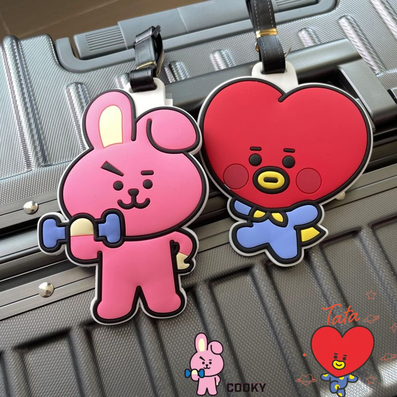 Travel Accessories Unisex - พวงกุญแจการ์ตูน BT21 น่ารัก สไตล์คาวาอี้ ใช้ได้ทั้งชายหญิง ใช้ติดกระเป๋าเดินทาง