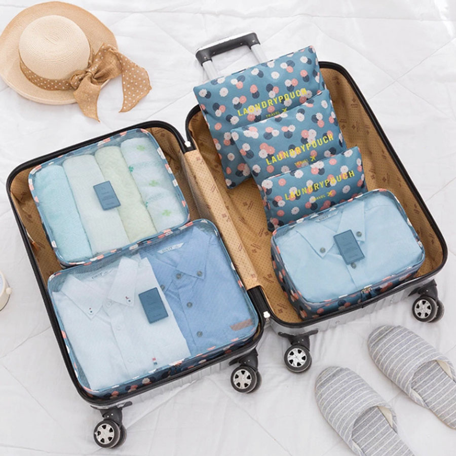 Travel Accessories Comfort - 6 ชิ้น Travel Organizer กระเป๋าเก็บกระเป๋าเดินทางแบบพกพากระเป๋าเดินทาง Organizer