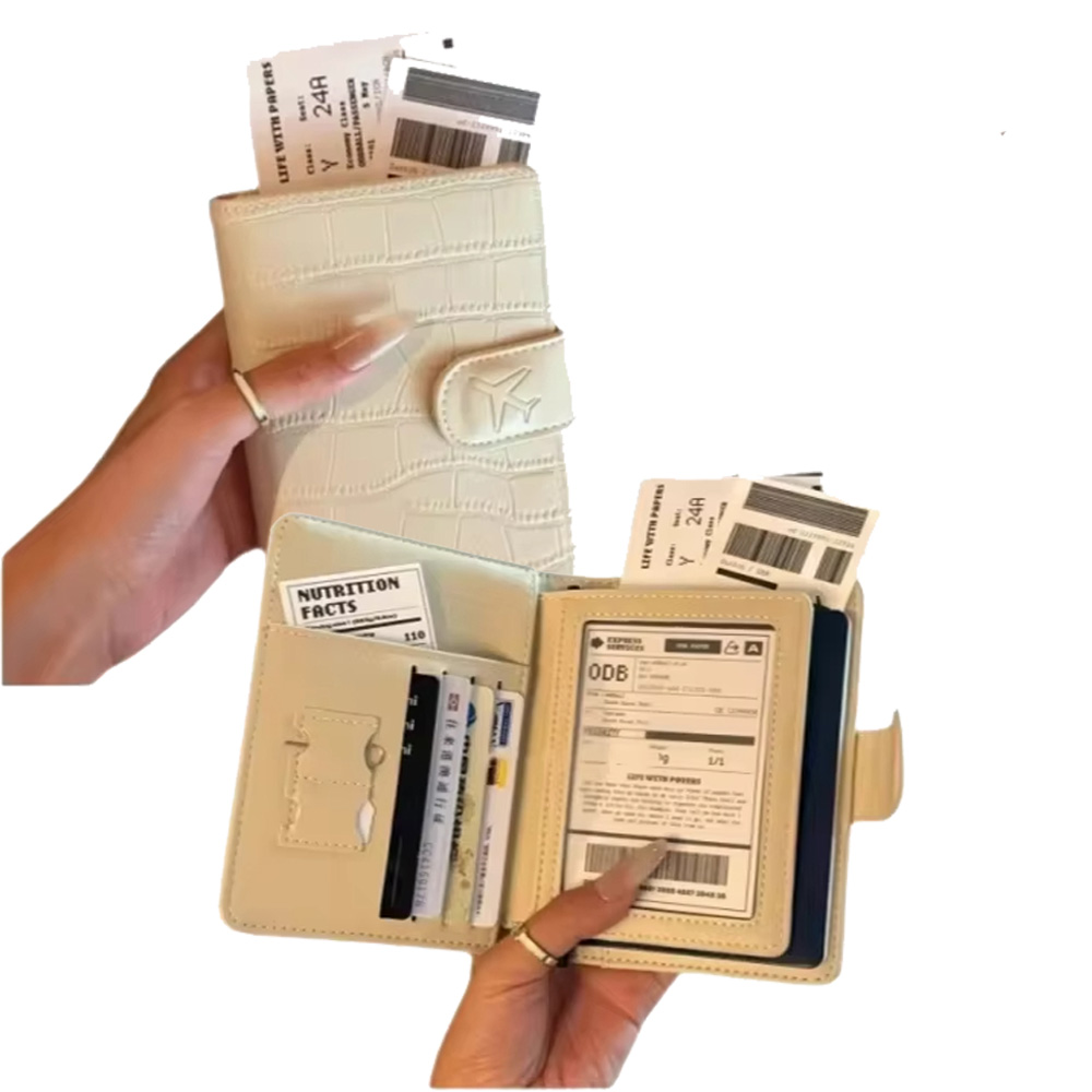Travel Accessories Comfort - ปกหนัง PU สำหรับใส่พาสปอร์ตสำหรับผู้ชายและผู้หญิง - ซองใส่บัตรป้องกัน ปกใส่เอกสารประจำตัว