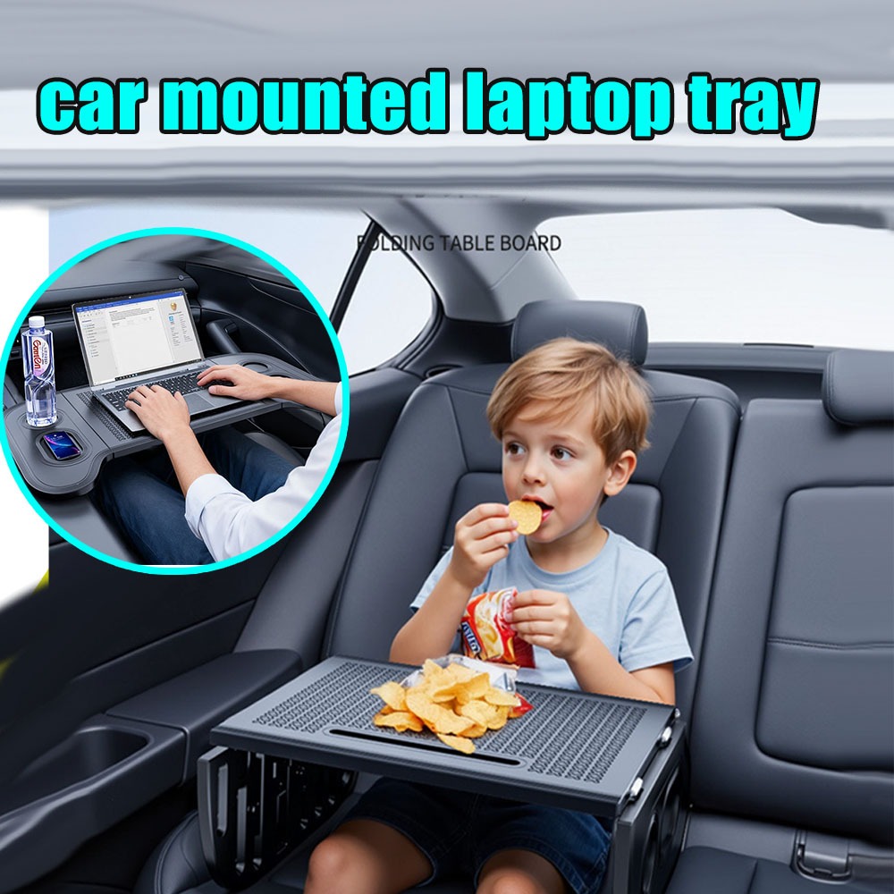 Travel Accessories In Car - ถาดวางแล็ปท็อปในรถยนต์แบบพับได้ โต๊ะวางพวงมาลัย อุปกรณ์เสริมในรถยนต์สำหรับคนขับ นักเดินทาง รถบรรทุก การเดินทางประจำวัน