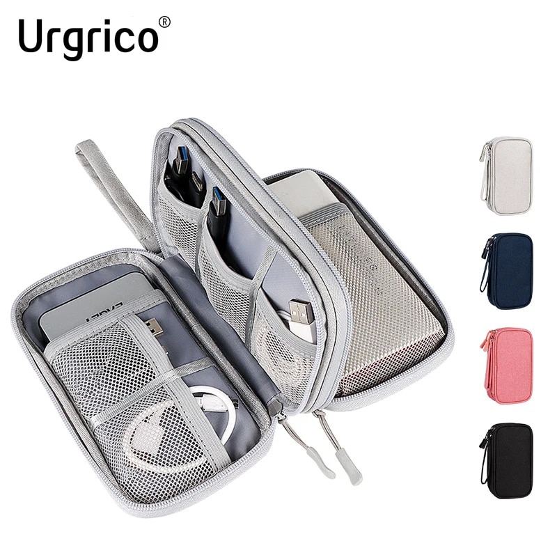 Cable Organizer Travel - กระเป๋าเครื่องสำอางอเนกประสงค์ กระเป๋าเก็บสายชาร์จและอุปกรณ์เสริมหูฟัง กระเป๋ากันน้ำแบบพกพา กระเป๋าจัดเก็บสำหรับเดินทาง