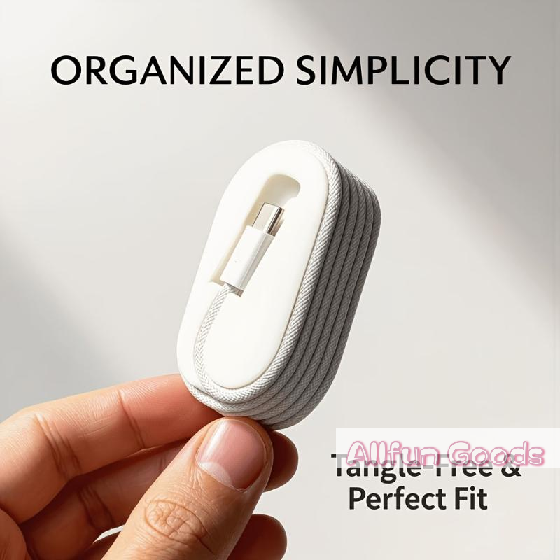 Cable Organizer Travel - [TG835] ที่จัดเก็บสายเคเบิลแบบพกพา อุปกรณ์จัดระเบียบสายเคเบิลสำหรับโต๊ะทำงาน เหมาะสำหรับสายเคเบิลถักยาว 1 เมตร