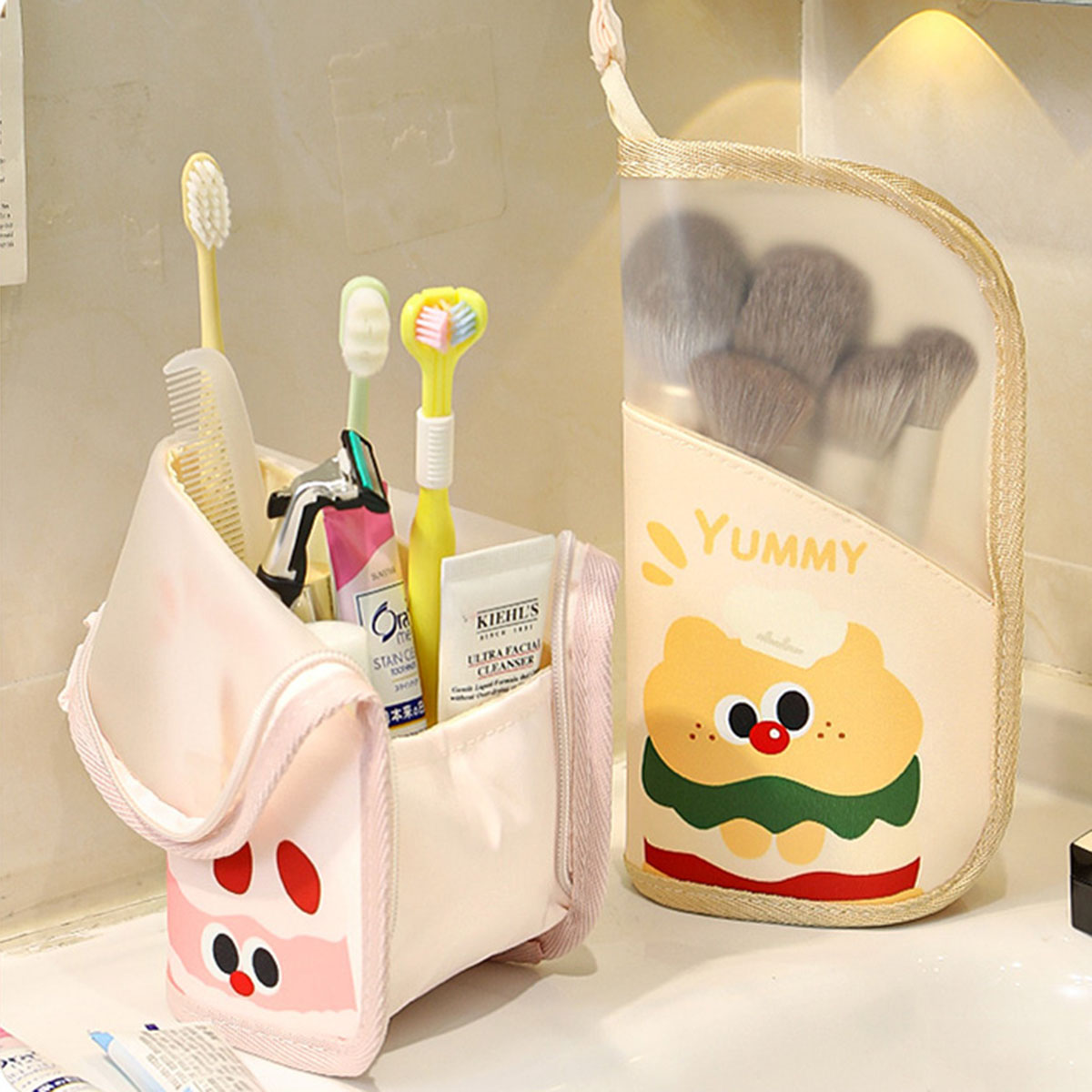 Travel Accessories Toiletries - 1 ชิ้นกระเป๋าเครื่องสำอางกระเป๋าเดินทางจัดเก็บเครื่องสำอางชุดชั้นในออแกไนเซอร์กระเป๋าใส่เครื่องสำอางสำหรับผู้หญิงแบบพกพากระเป๋าใส่อุปกรณ์อาบน้ำ