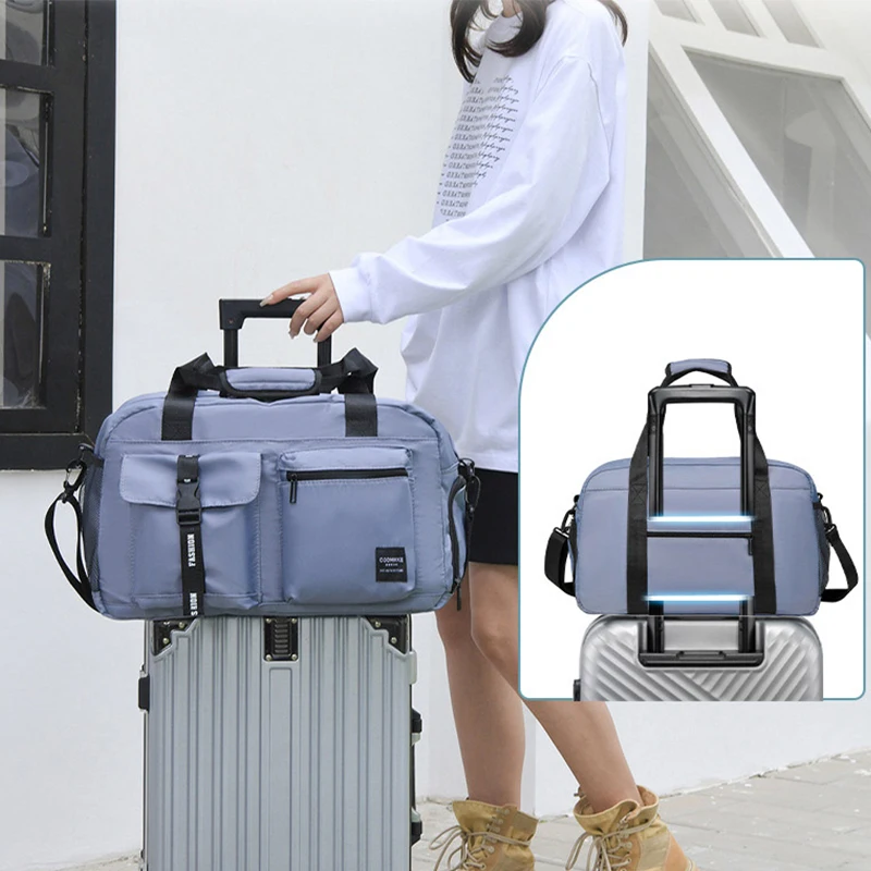 กระเป๋าฟิตเนสขนาดใหญ่กีฬากระเป - Shoe Bag Travel บทวิจารณ์และราคา