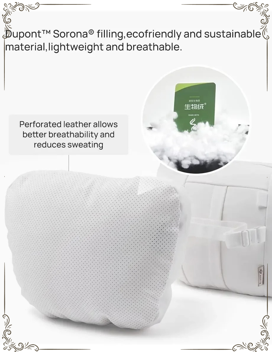 หมอนรองคอหนังกลับนุ่มสบายสำหรั - Travel Accessories Comfort บทวิจารณ์และราคา