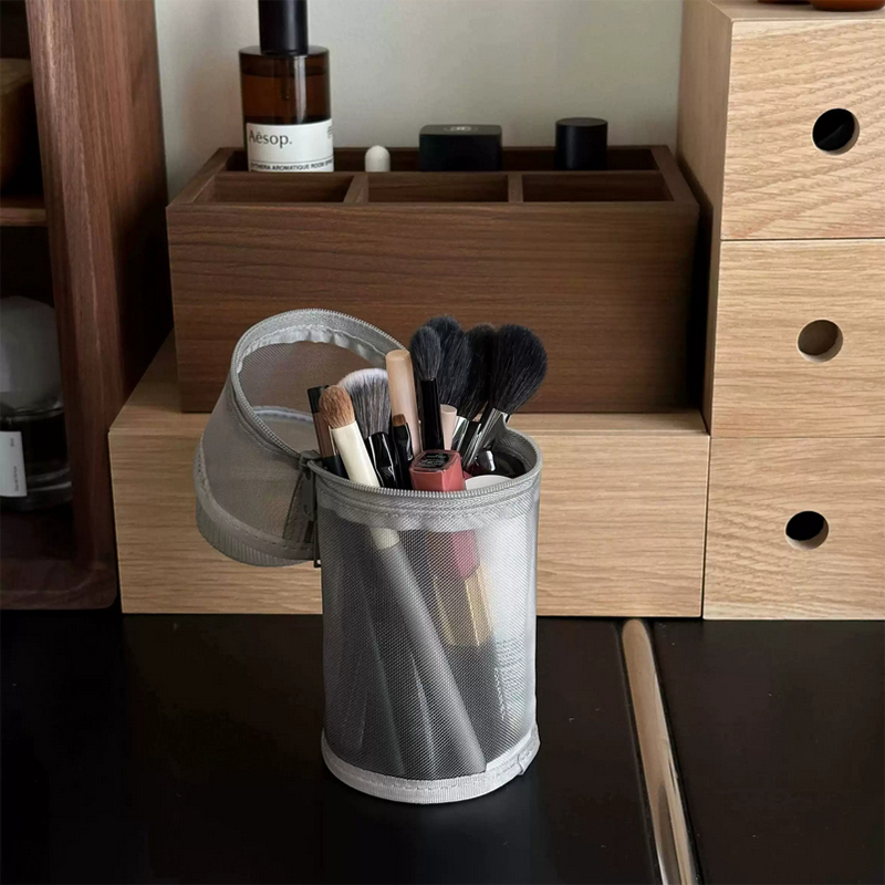 กระเป๋าเก็บแปรงแต่งหน้าแบบตาข่ - Travel Accessories Toiletries บทวิจารณ์และราคา