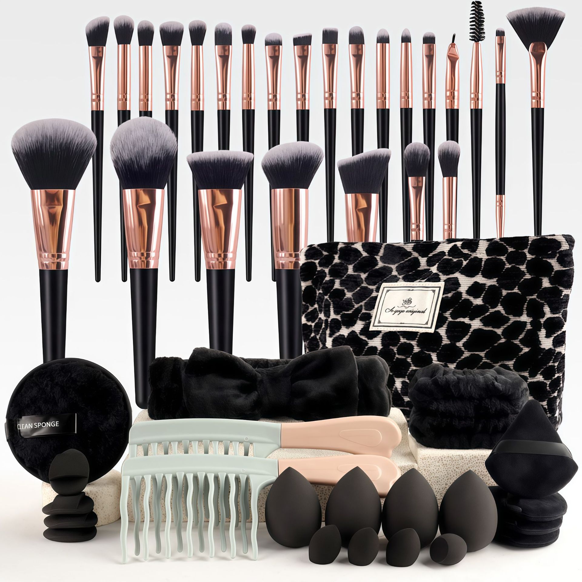 ชุดแปรงแต่งหน้าสไตล์หรูหรา ชุด - Travel Accessories Toiletries บทวิจารณ์และราคา