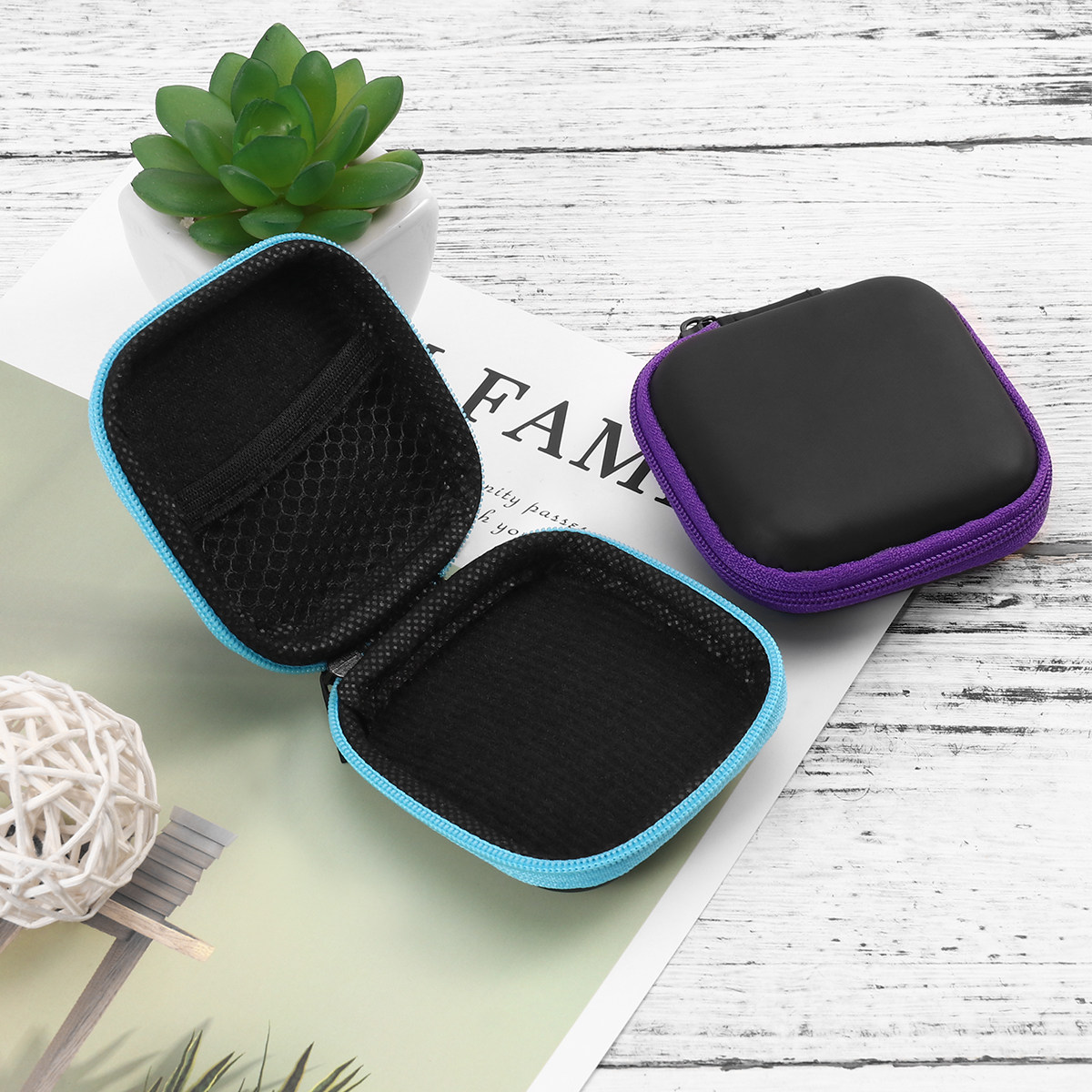 กล่องเก็บหูฟังขนาดเล็ก 5 ชิ้น  - Cable Organizer Travel บทวิจารณ์และราคา