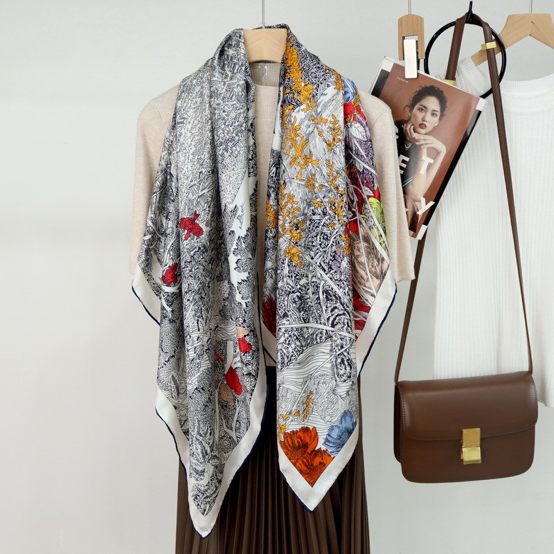 ผ้าพันคอไหม 110 ซม. ผ้าพันคอหร - Travel Accessories Neck บทวิจารณ์และราคา