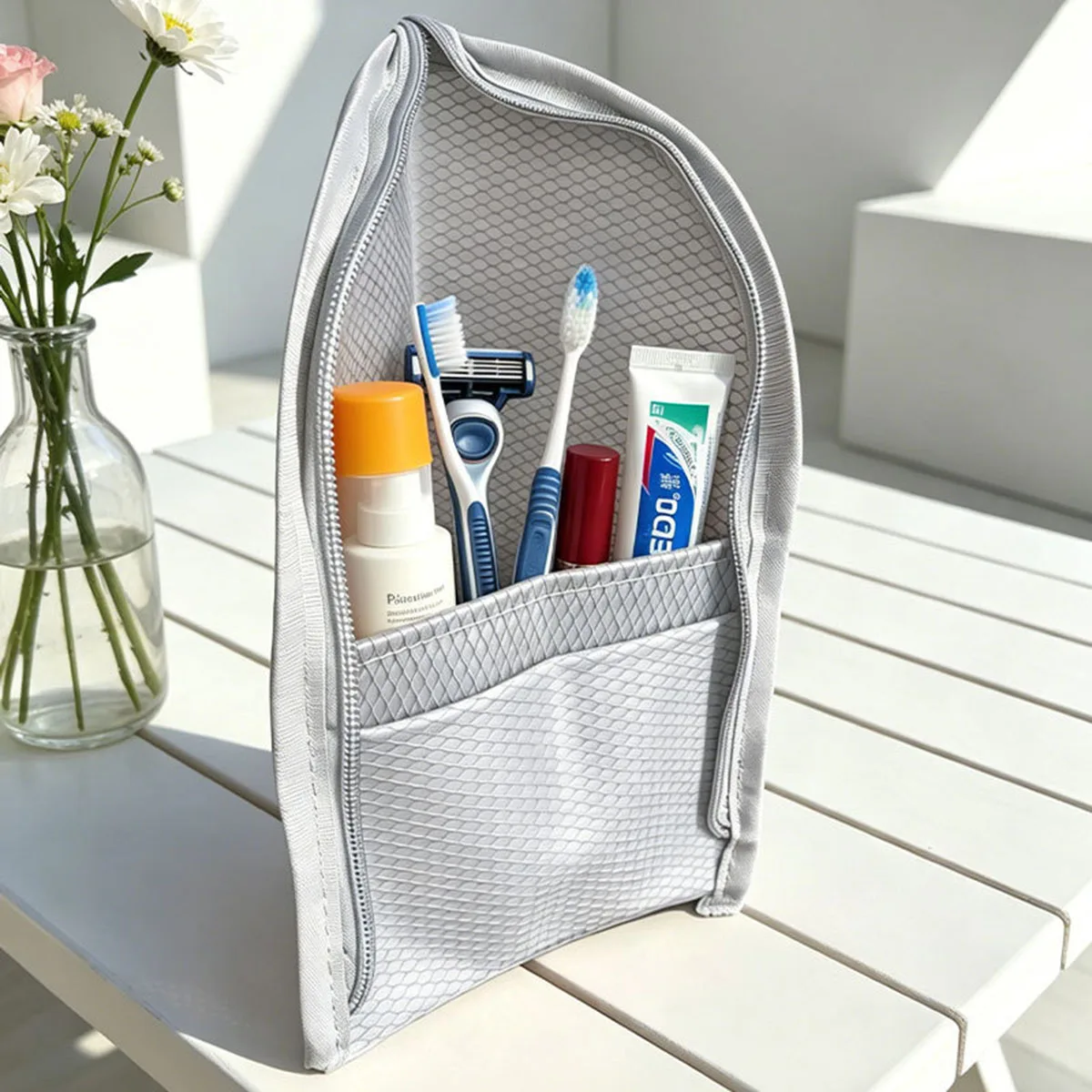 กระเป๋าใส่เครื่องสำอางแบบตาข่า - Travel Accessories Toiletries บทวิจารณ์และราคา