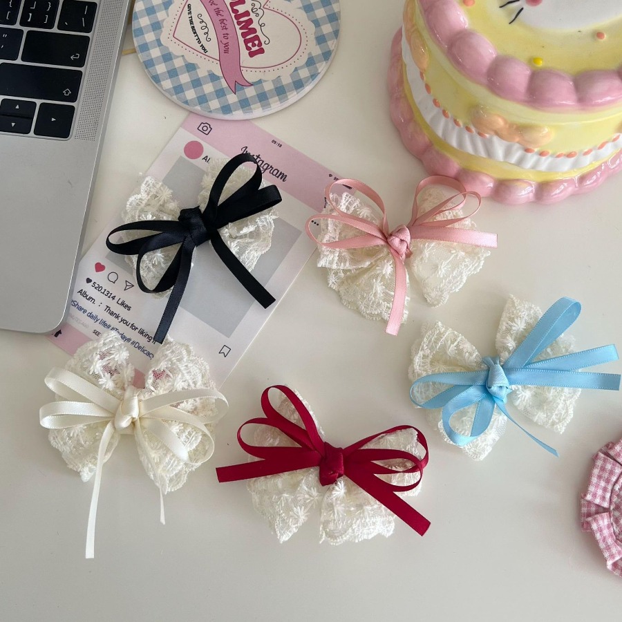 กิ๊บติดผมลูกไม้โบว์น่ารัก 2 ชิ - Travel Accessories For 10 Year Old Girl บทวิจารณ์และราคา