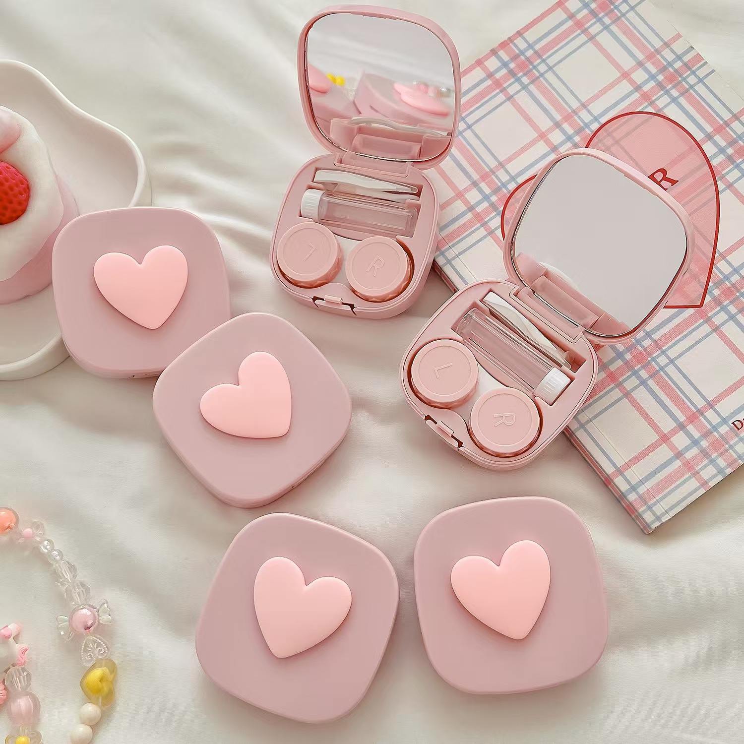 หัวใจคอนแทคเลนส์พร้อมกระจก MIN - Travel Accessories Comfort บทวิจารณ์และราคา