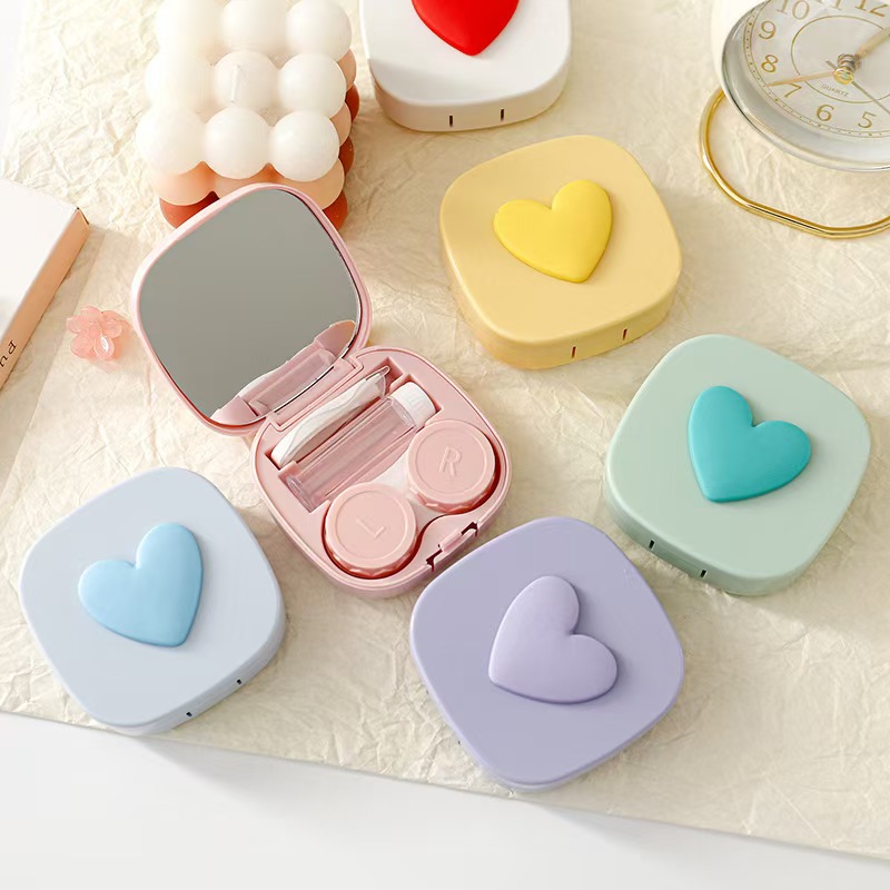 หัวใจคอนแทคเลนส์พร้อมกระจก MIN - Travel Accessories Comfort บทวิจารณ์และราคา