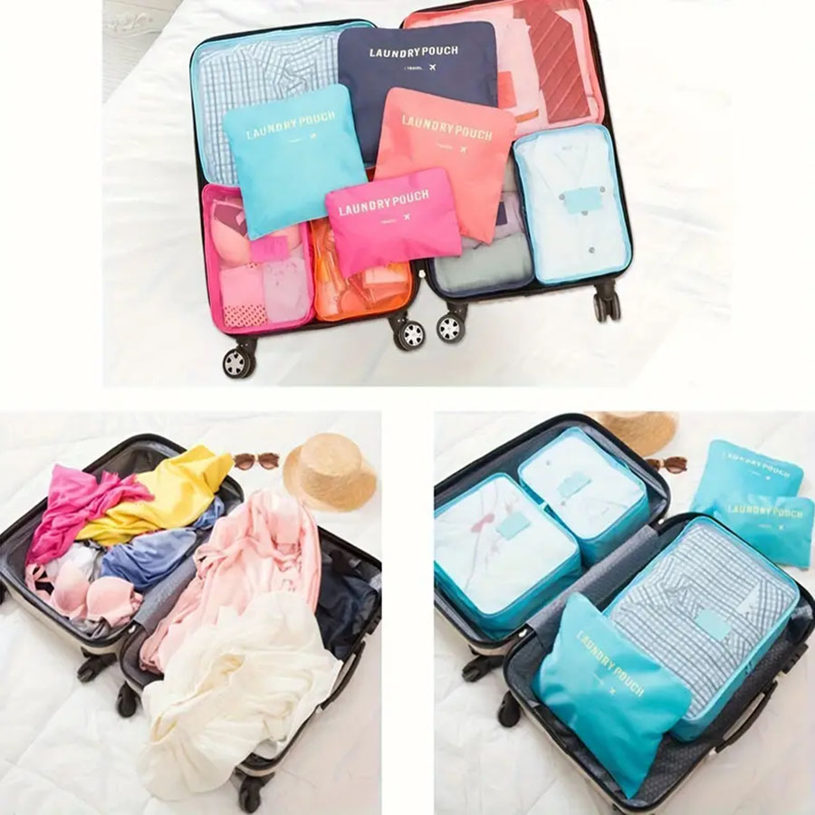 6 ชิ้น Travel Organizer กระเป๋ - Travel Accessories Comfort บทวิจารณ์และราคา