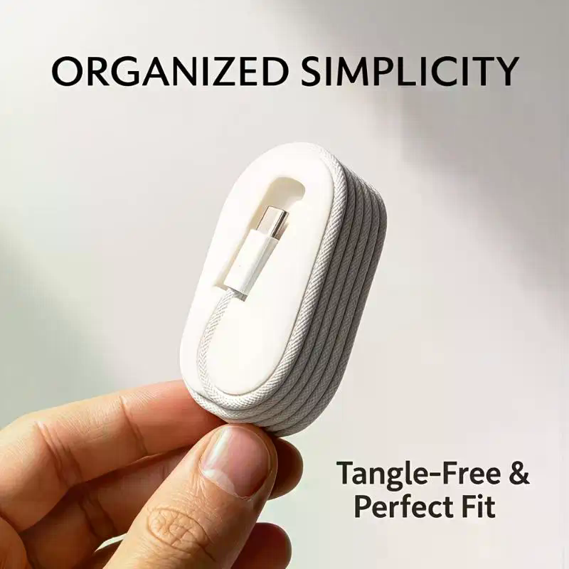 ที่เก็บสายเคเบิลแบบพกพา: ที่จั - Cable Organizer Travel บทวิจารณ์และราคา