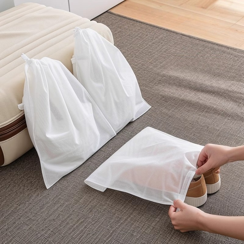 ถุงเก็บรองเท้าแบบมีเชือกผูก ป้ - Shoe Bag Travel บทวิจารณ์และราคา