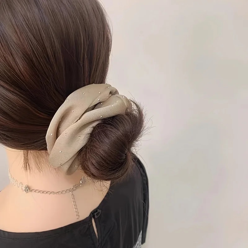 1/3 ชิ้น ยางรัดผมผ้าซาตินประดั - Travel Accessories Comfort บทวิจารณ์และราคา