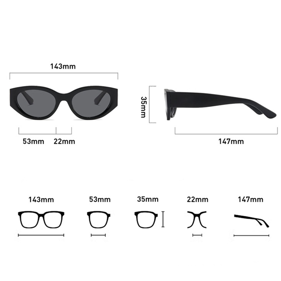 แว่นกันแดดโพลาไรซ์ทรงแคทอายสำห - Travel Accessories Unisex บทวิจารณ์และราคา