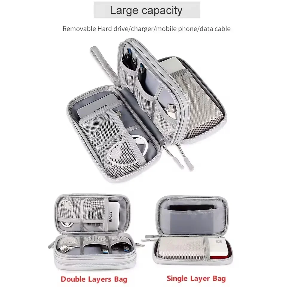 กระเป๋าเก็บสายชาร์จแบบพกพา กระ - Cable Organizer Travel บทวิจารณ์และราคา