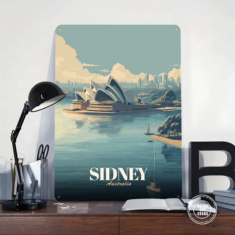 ป้ายโลหะพิมพ์ลาย 3 มิติ แบบย้อ - Travel Accessories Sydney บทวิจารณ์และราคา