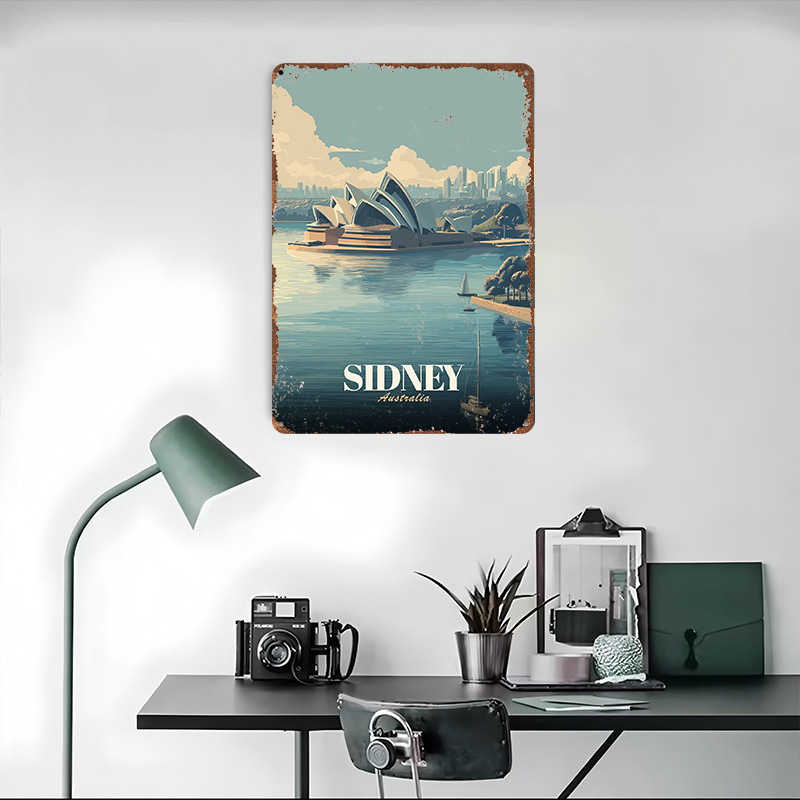 ป้ายโลหะพิมพ์ลาย 3 มิติ แบบย้อ - Travel Accessories Sydney บทวิจารณ์และราคา