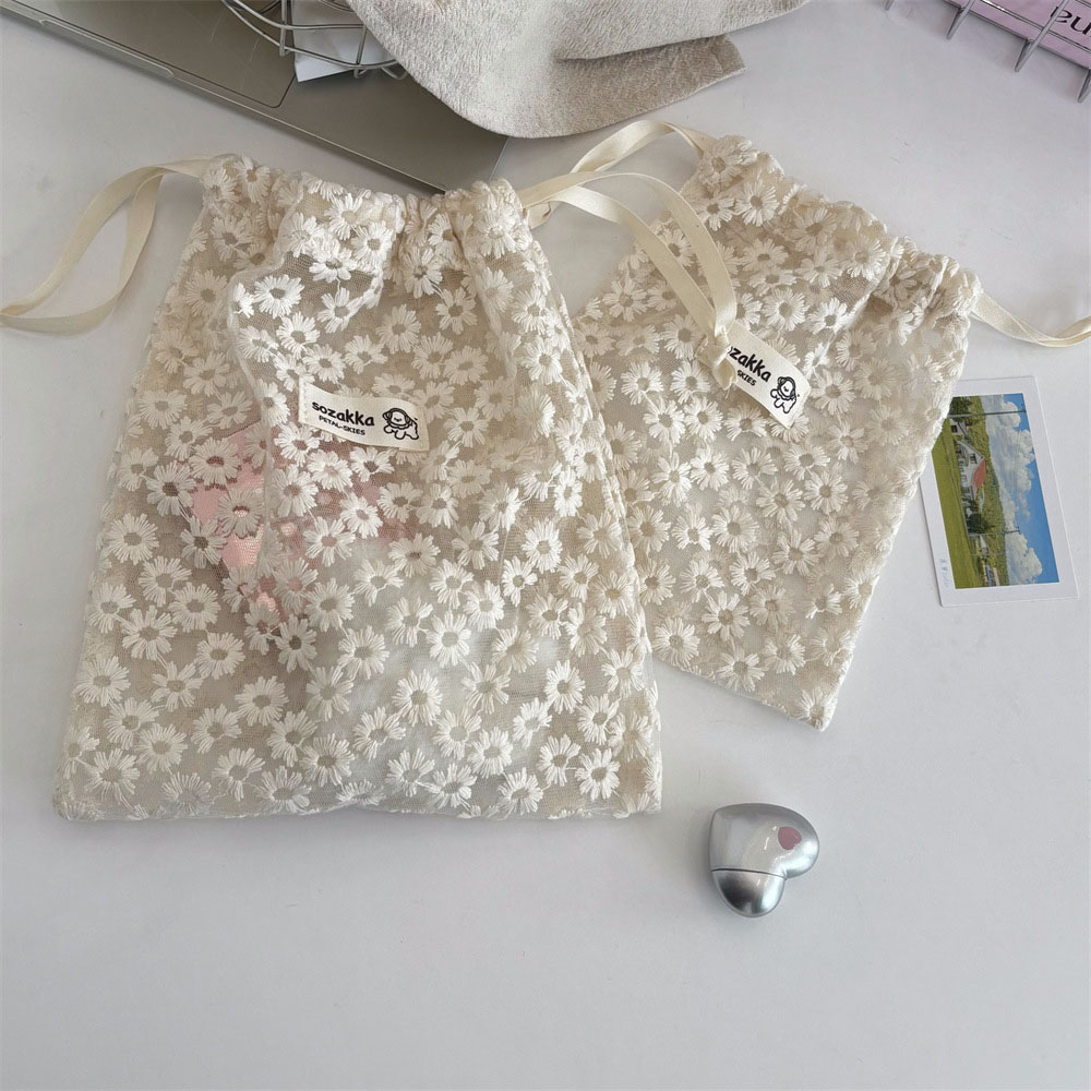 กระเป๋าเครื่องสำอางผ้าตาข่ายปั - Travel Accessories Toiletries บทวิจารณ์และราคา