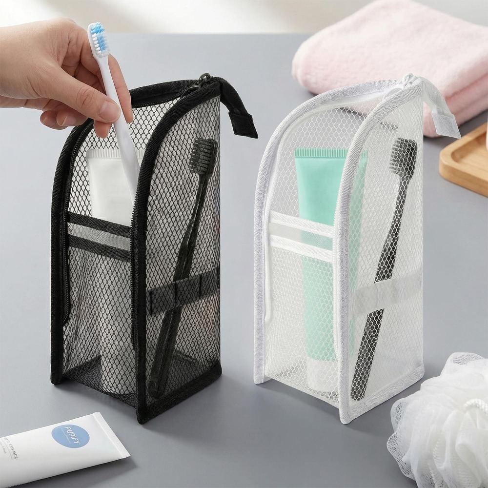 กระเป๋าใส่เครื่องสำอางแบบตาข่า - Travel Accessories Toiletries บทวิจารณ์และราคา