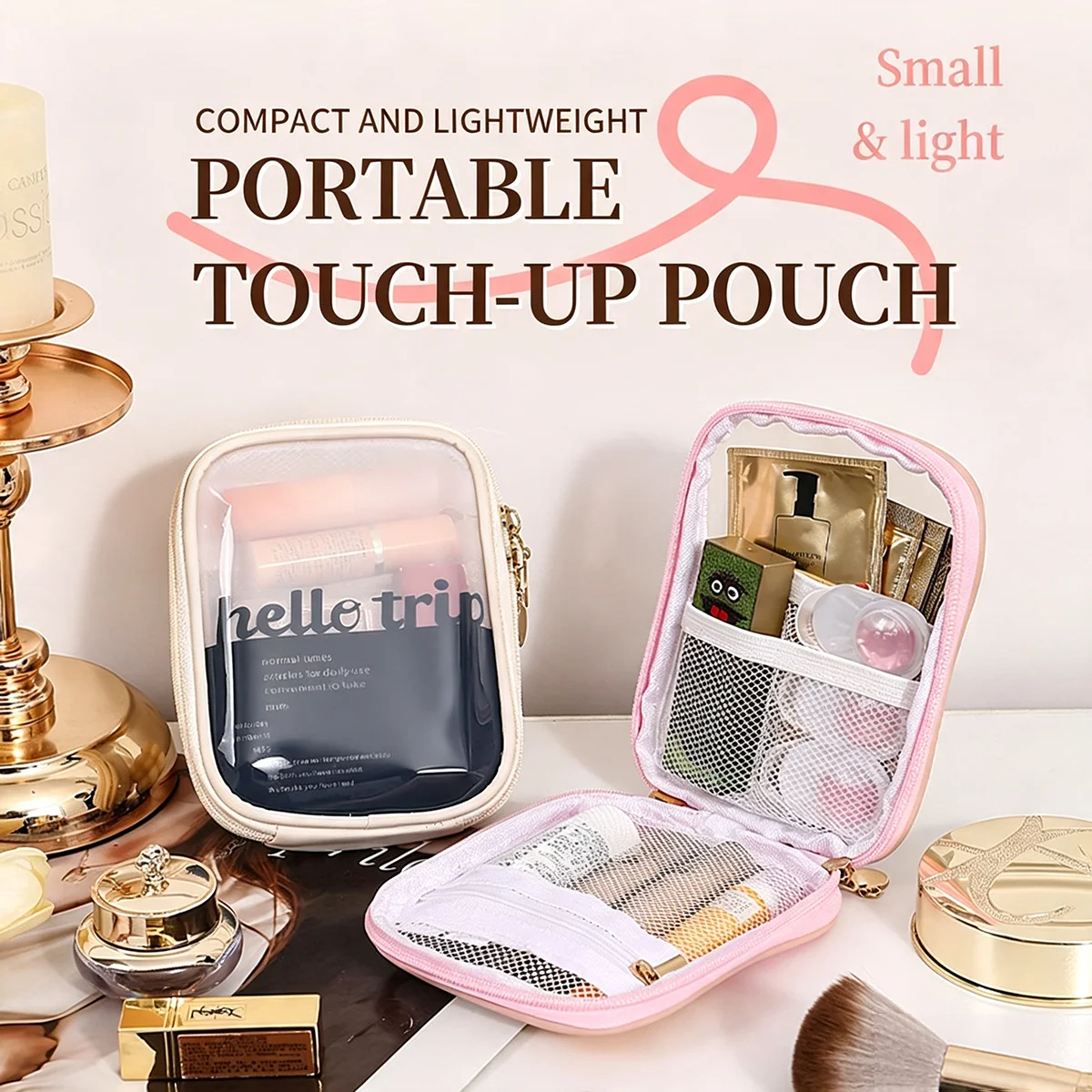 กระเป๋าเครื่องสำอางแบบโปร่งใสพ - Cable Organizer Travel บทวิจารณ์และราคา