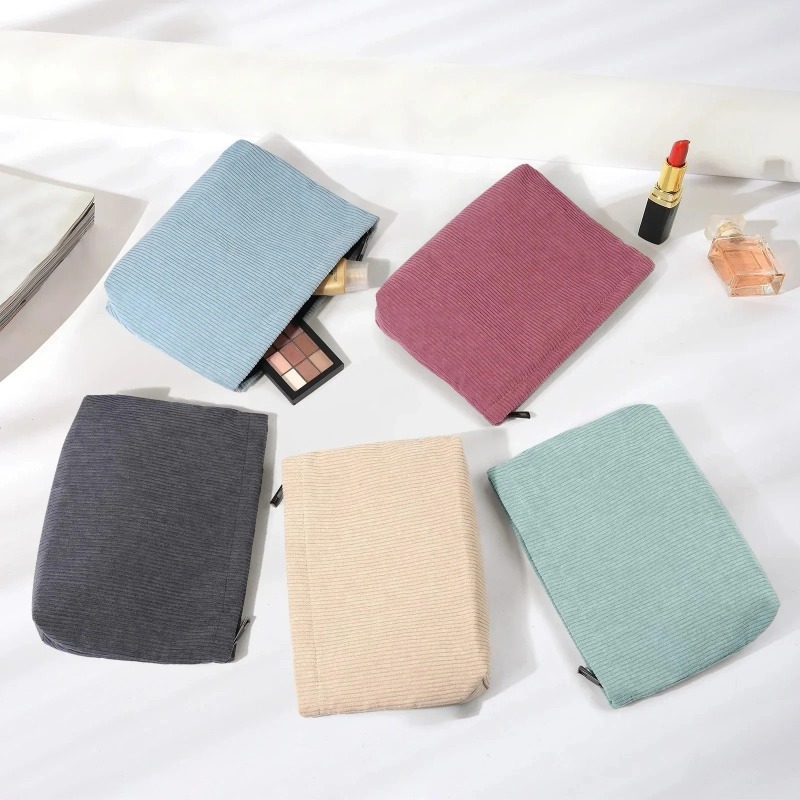 กระเป๋าเครื่องสำอางผ้าลูกฟูกแบ - Travel Accessories Toiletries บทวิจารณ์และราคา