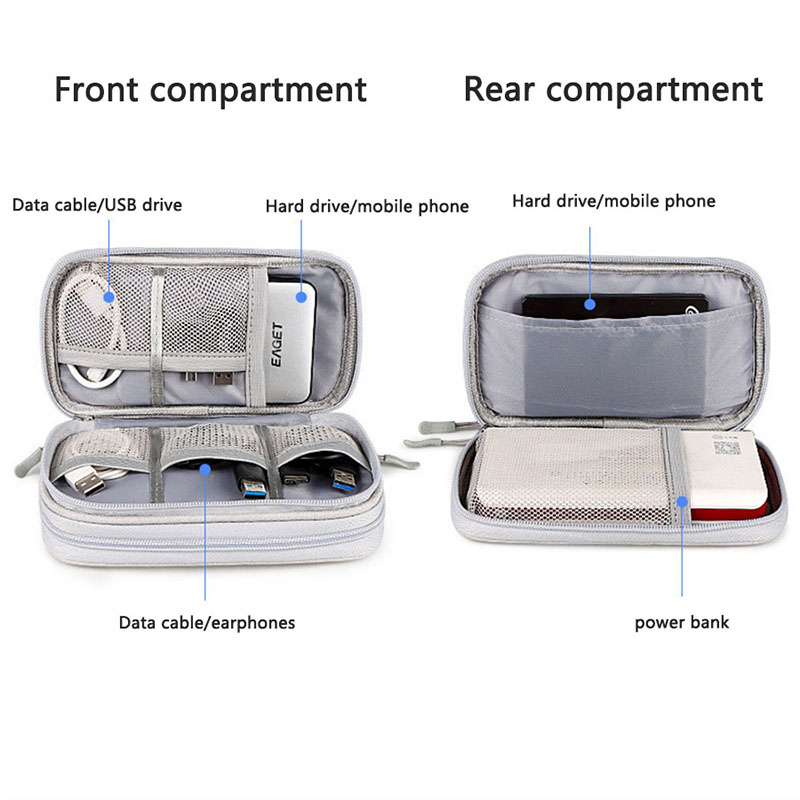 กระเป๋าเก็บของดิจิทัลแบบพกพาหล - Cable Organizer Travel บทวิจารณ์และราคา