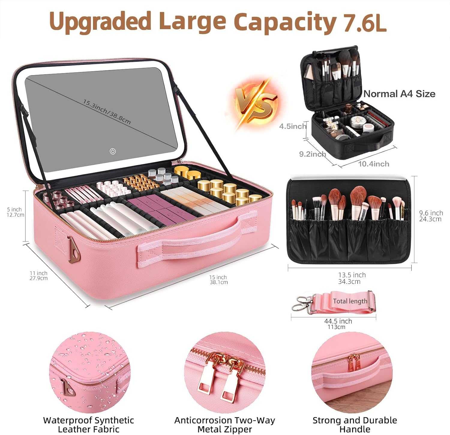 กระเป๋าเครื่องสำอางขนาดใหญ่ 15 - Travel Accessories Toiletries บทวิจารณ์และราคา